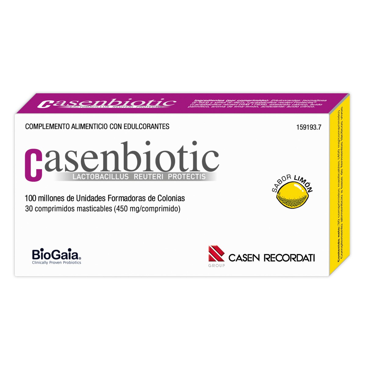 Casenbiotic Limón 30 comprimidos